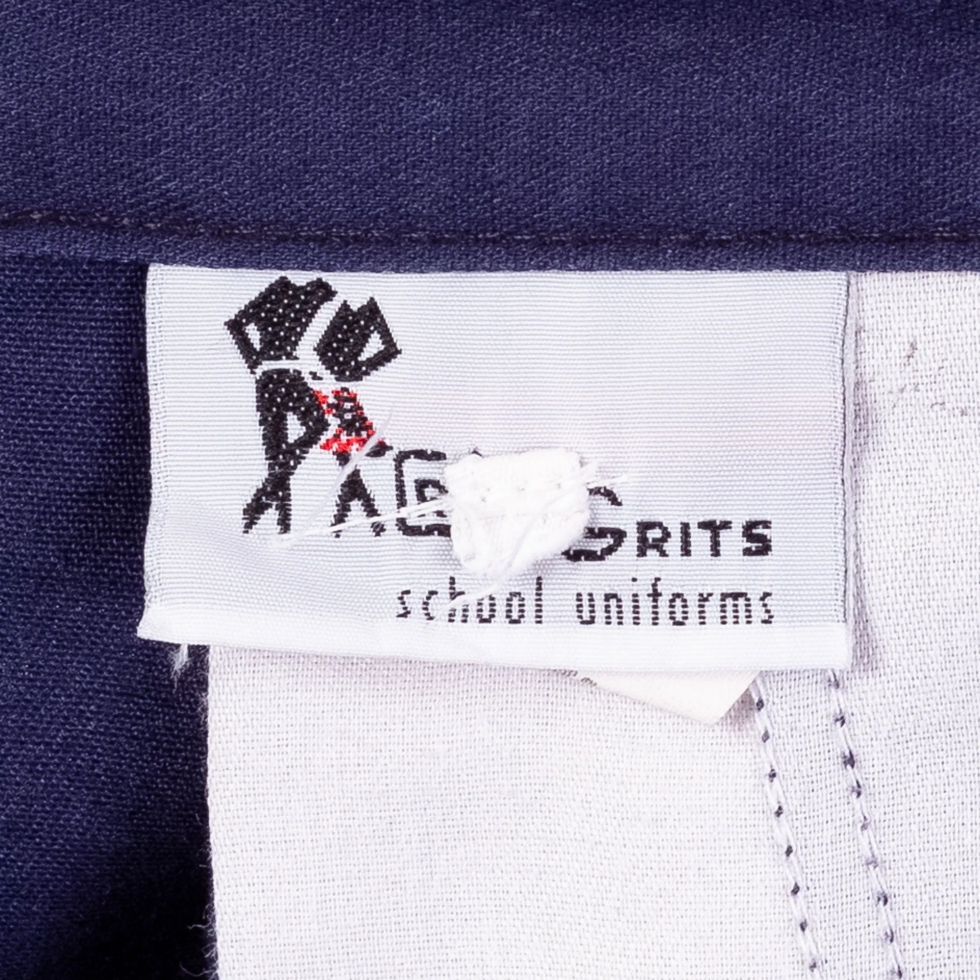 80s Navy Blue Pleated Shorts - Petite XS, 22"-24"