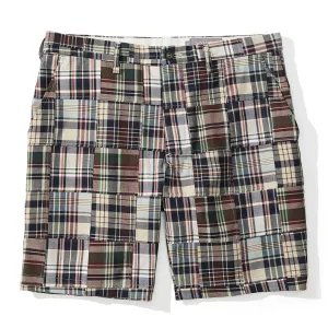 Amagansett - Navy Madras Patchwork Shorts