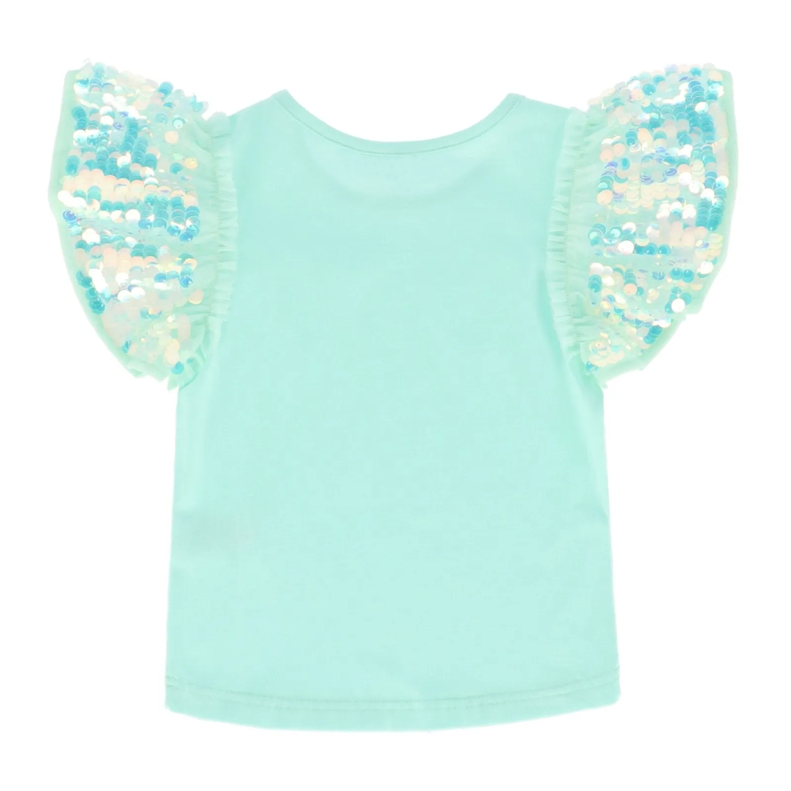 Angel's Face Girls Louise PEPPERMINT Sequin Shoulders Top