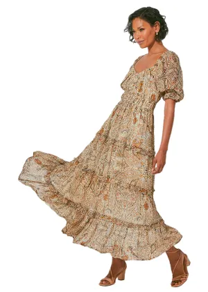 Arabella ankle dress in kaleidoscope