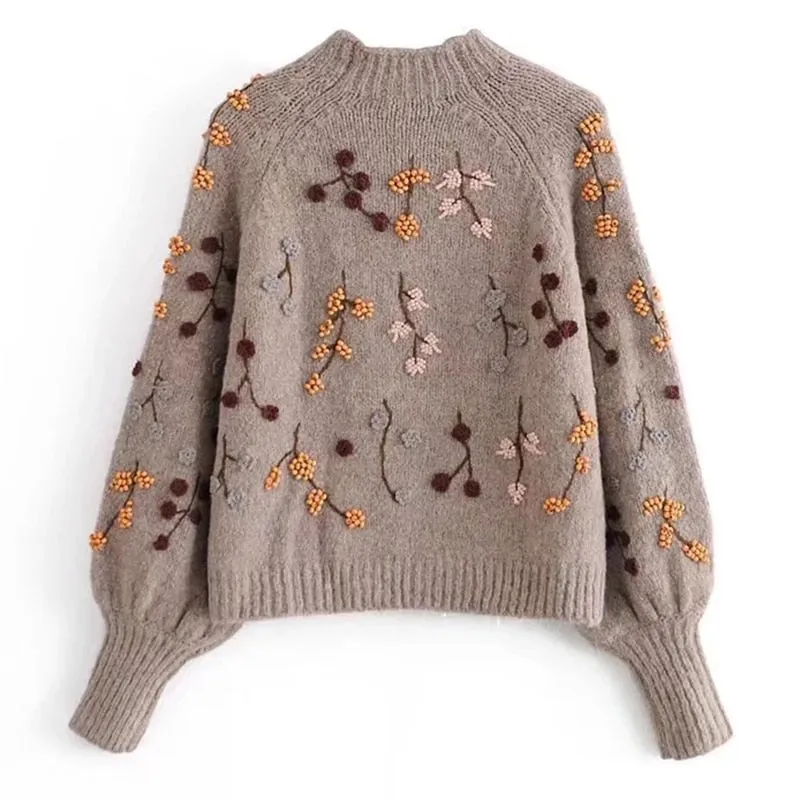 Boho Vintage Chic Knitted Sweater