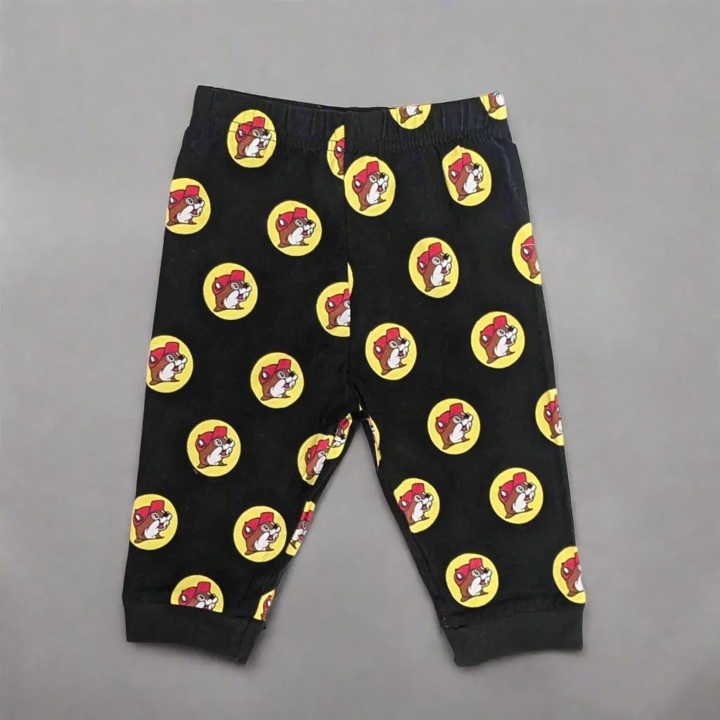 Buc-ee's Infant Black Logo Pants