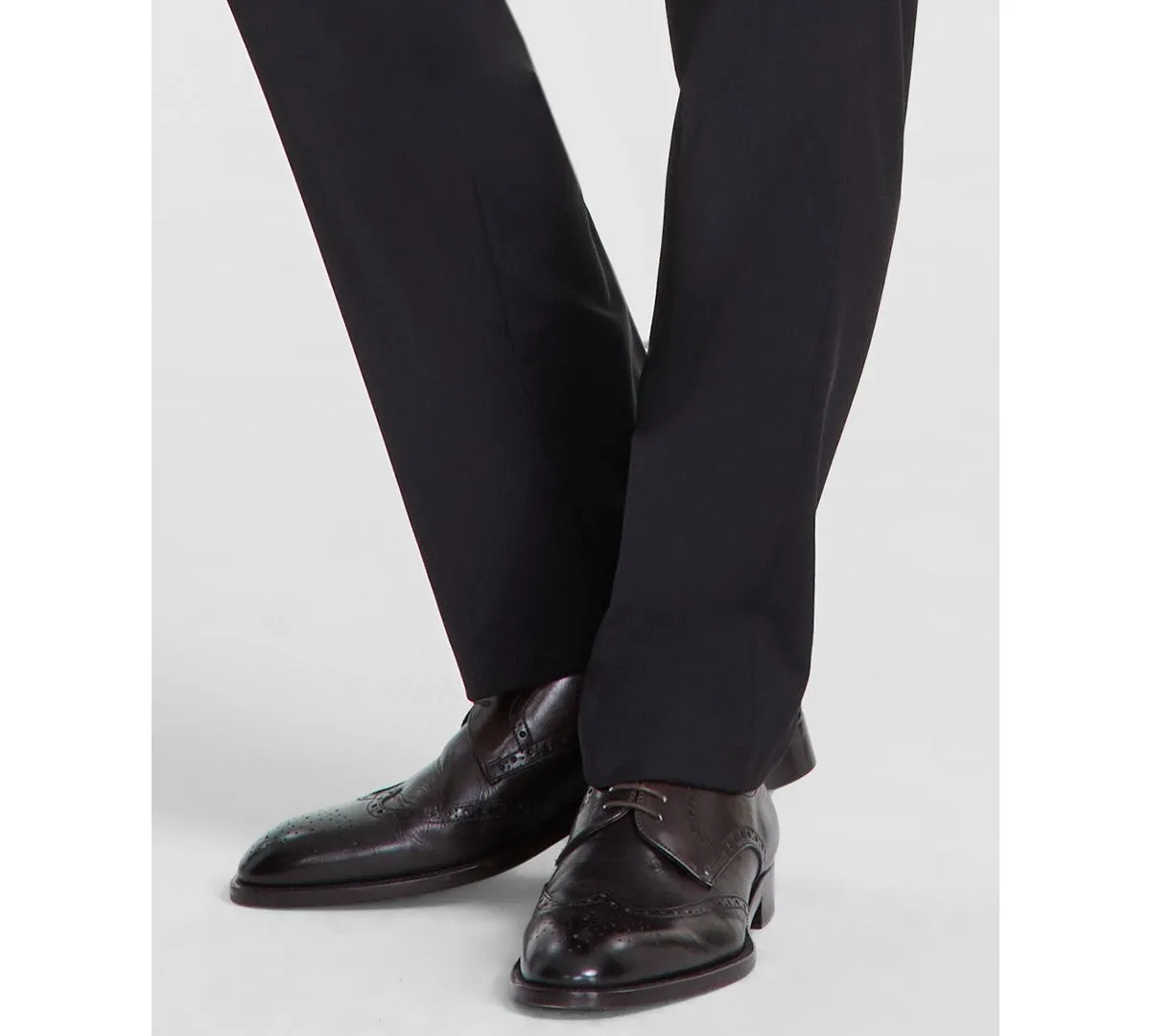 Calvin Klein Mens Slim fit Dress Pants 30 / 32 Black Solid Stretch