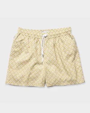 Classic Swim Shorts Golden Chevron