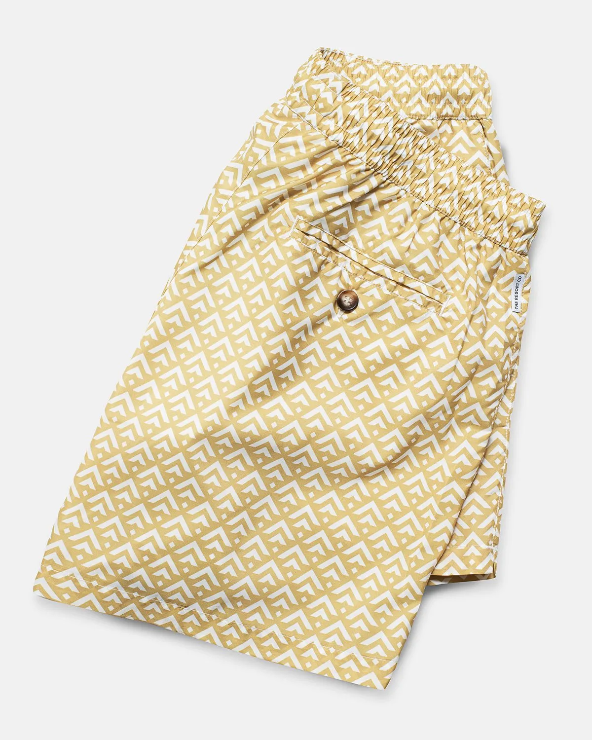 Classic Swim Shorts Golden Chevron