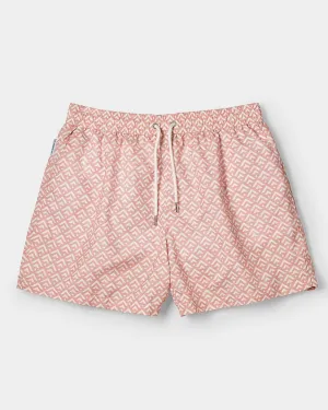 Classic Swim Shorts Rose Chevron