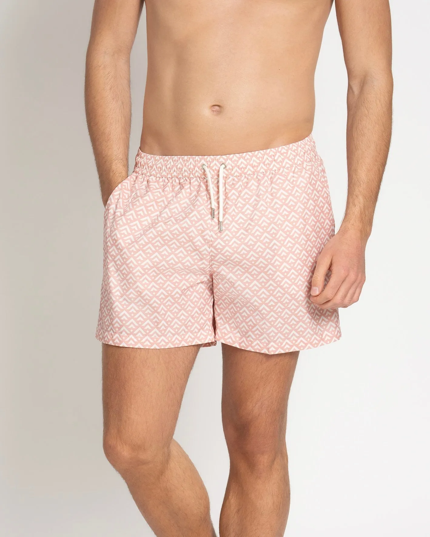 Classic Swim Shorts Rose Chevron