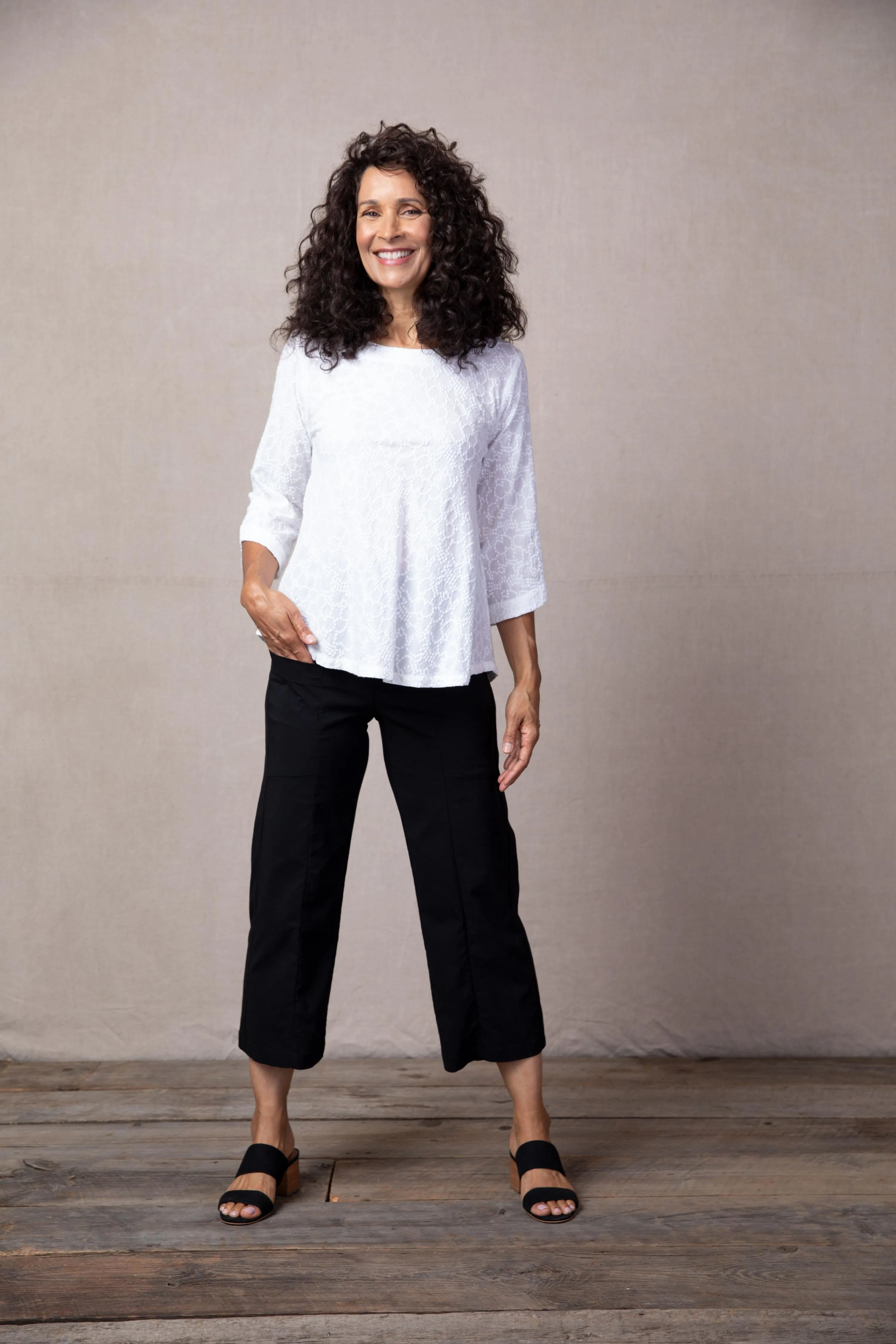 Cotton Pebble Flood Pant