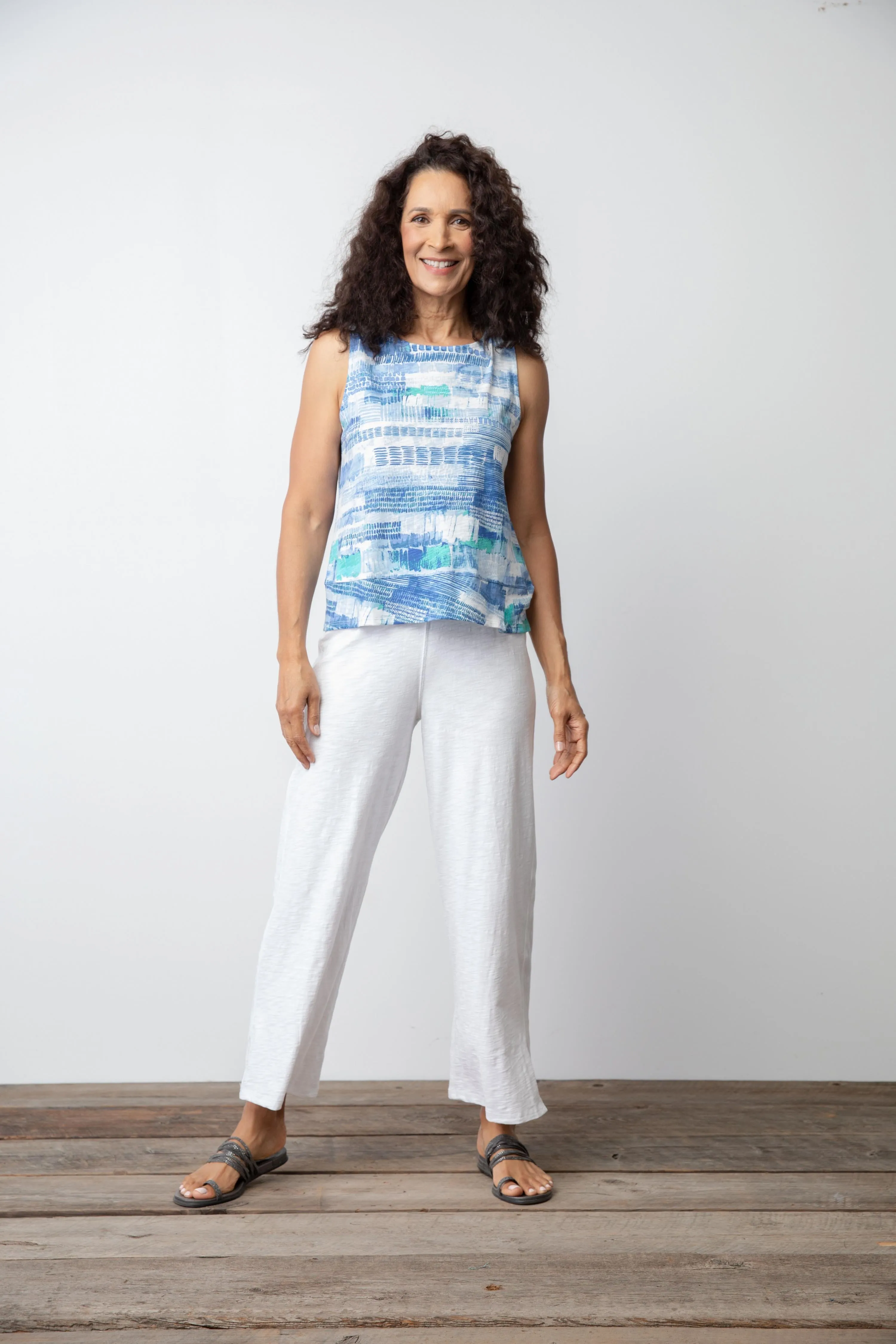 Cotton Pebble Flood Pant