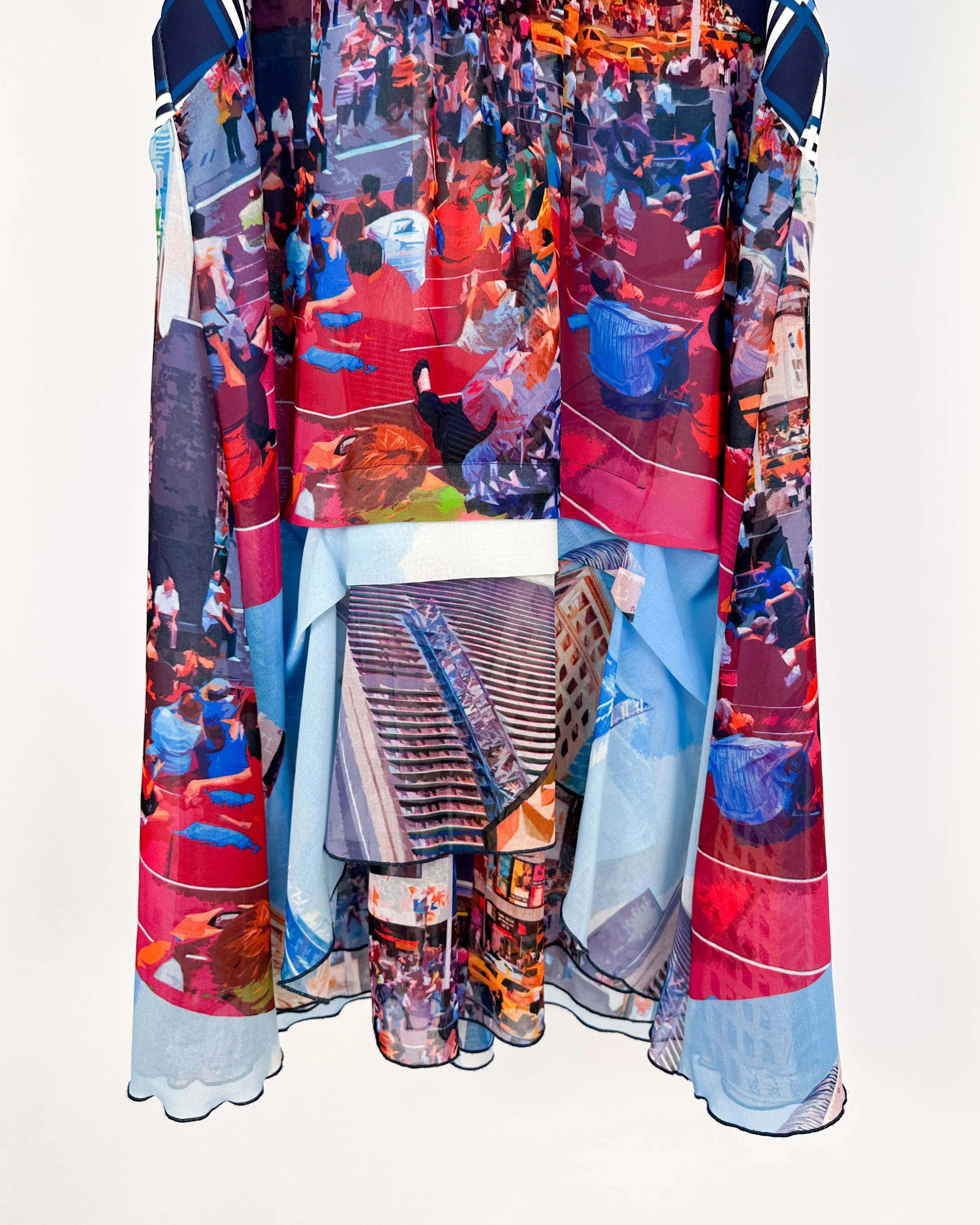 Dirk Bikkembergs Layered Light Dress 1990's