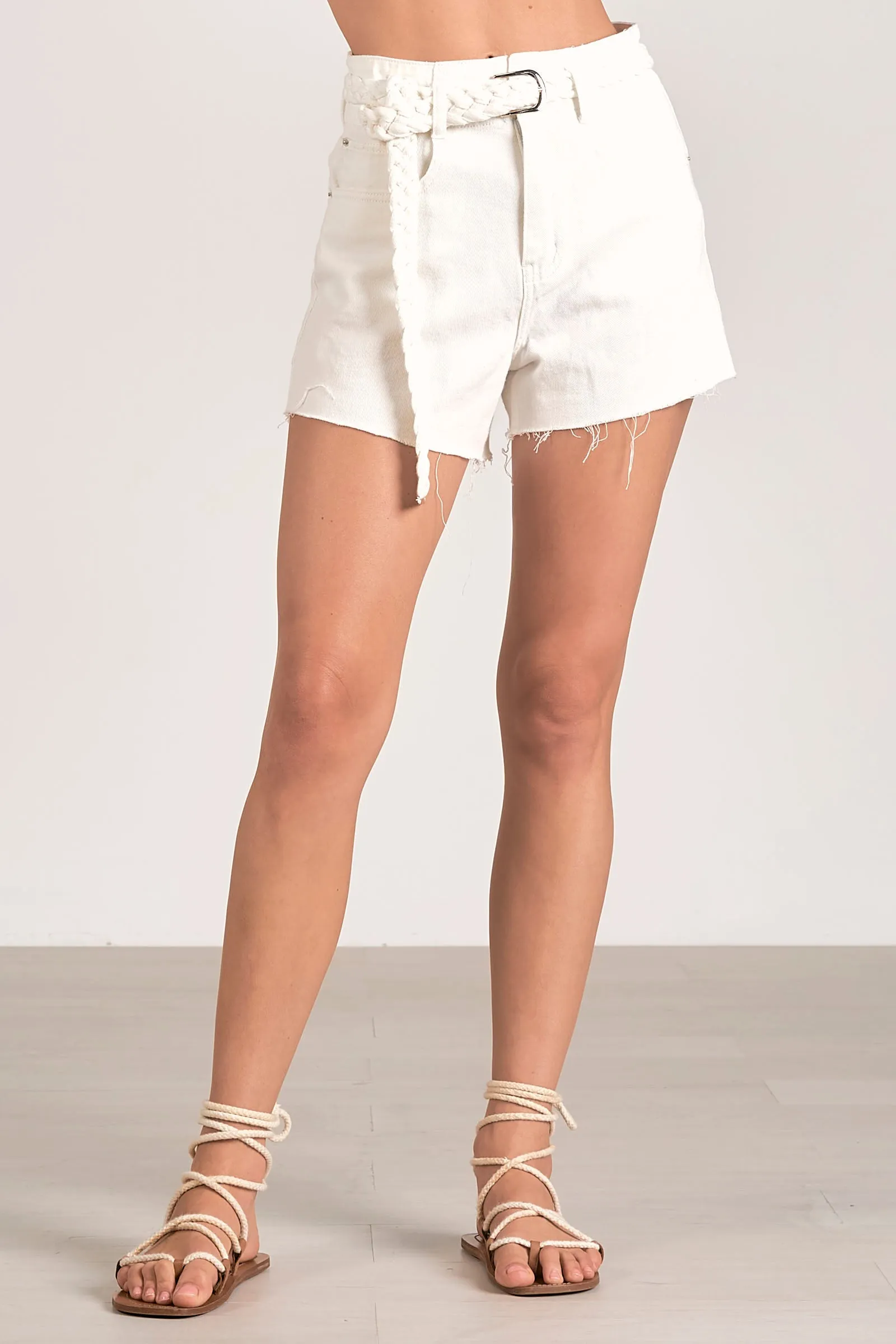 EN Braided Belt Shorts
