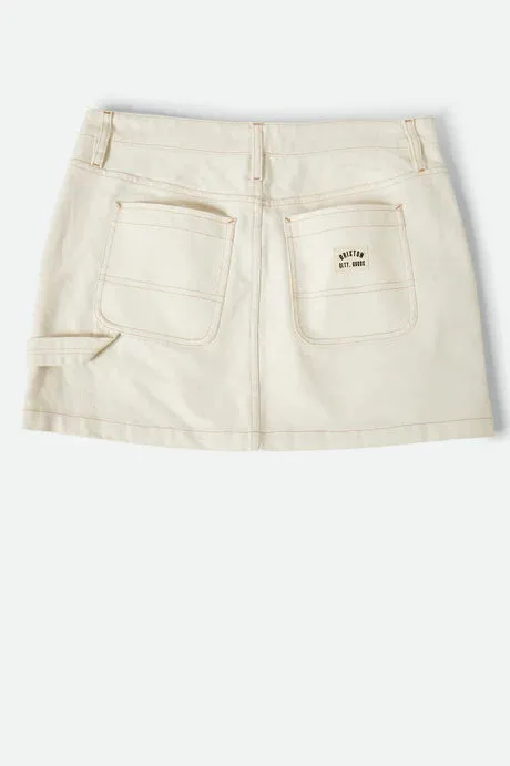 Essex Painter Skirt - Egret White