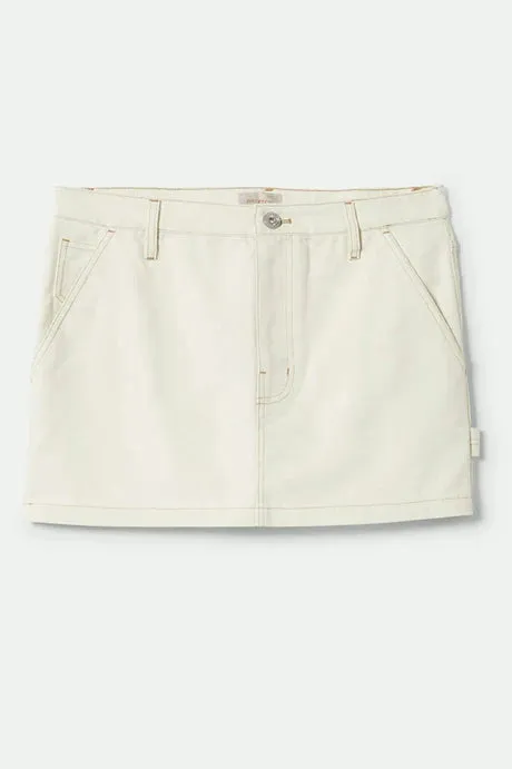 Essex Painter Skirt - Egret White