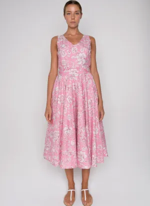 Ginger Floral Tea Dress