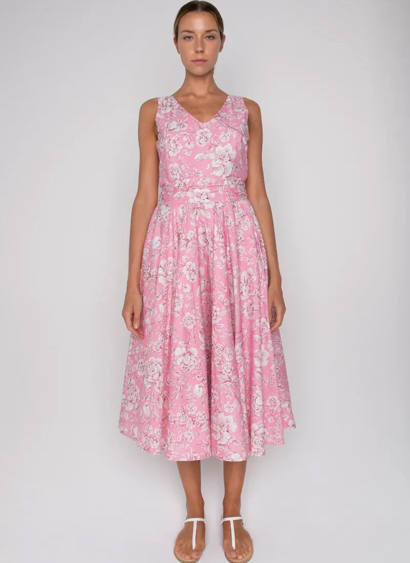 Ginger Floral Tea Dress