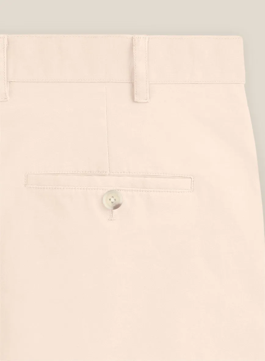 Italian Light Pink Cotton Stretch Shorts