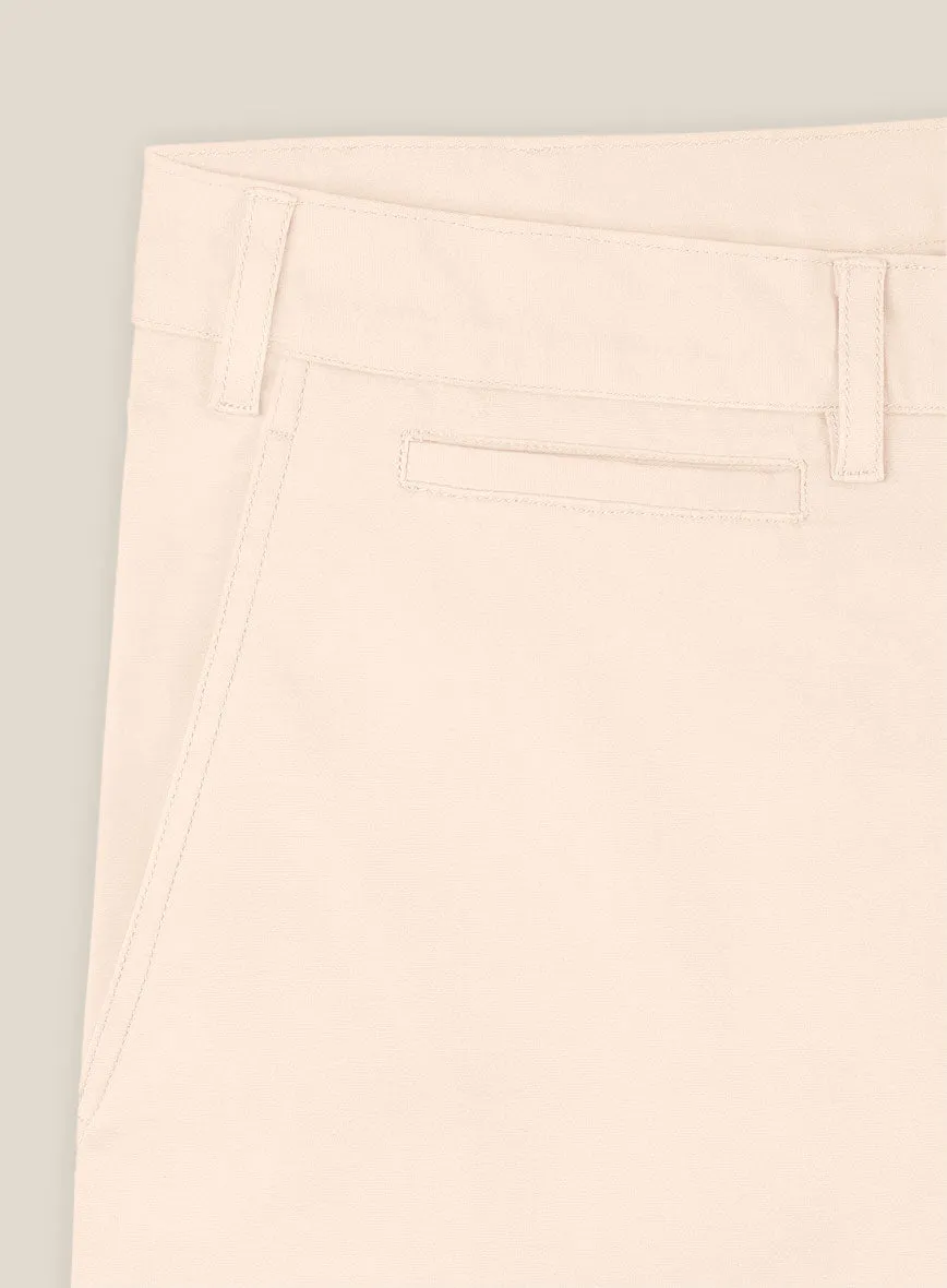 Italian Light Pink Cotton Stretch Shorts