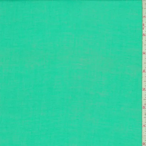 Jade Green Cotton Batiste Woven Fabric