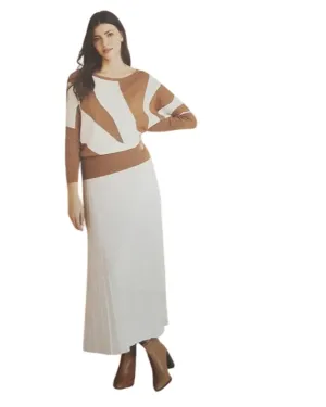 Knit Sweater Skirt in Winter White | Winter White