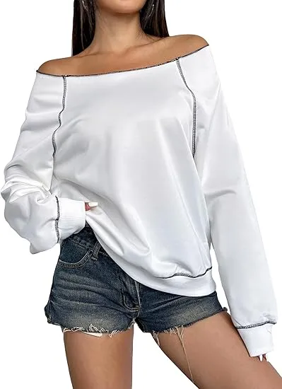 Leopard Grey Fall Chic Off Shoulder Sweatshirt