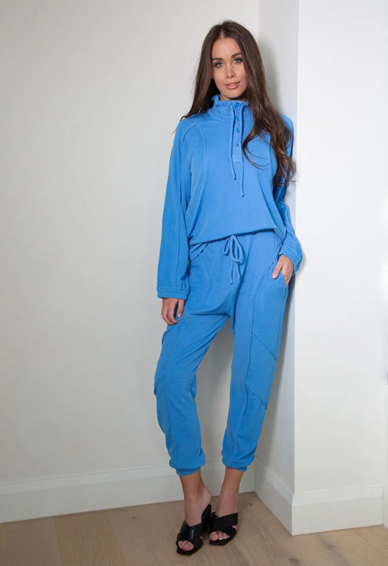 Luxury Style Loungewear 2 Piece Set in Blue