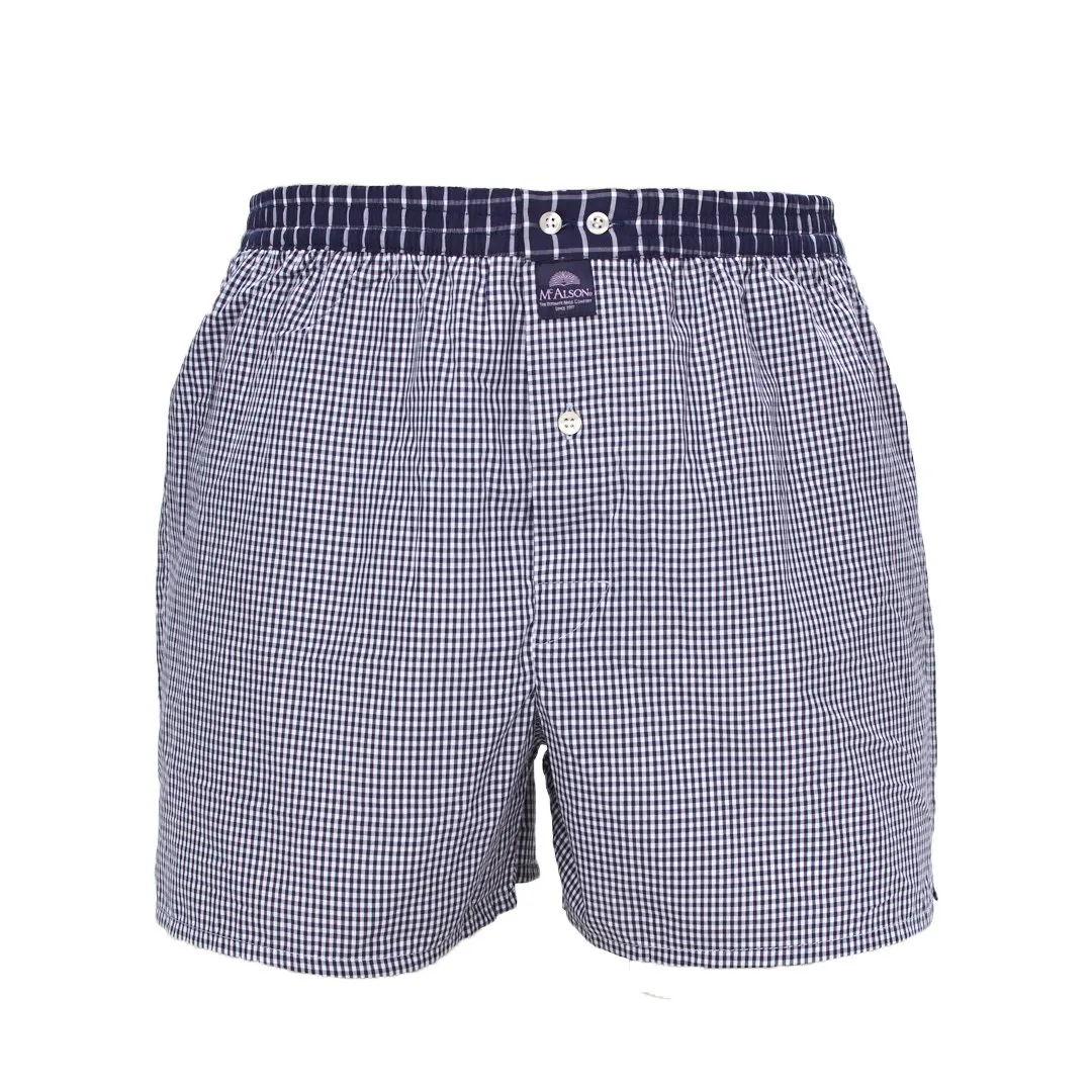 M0221 - Gingham navy blue