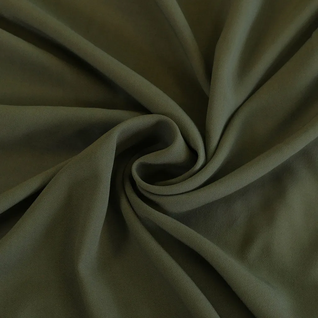 Madison - Sage Green Viscose Crepe Woven Fabric