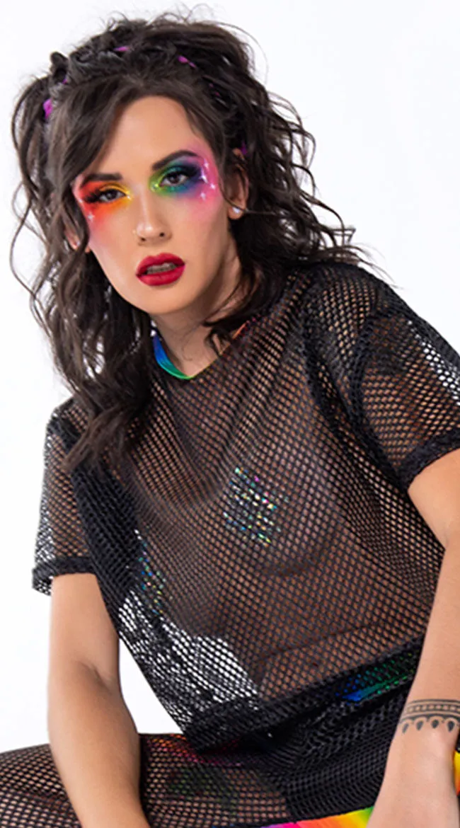 Mesh With My Head Boxy Crop Top