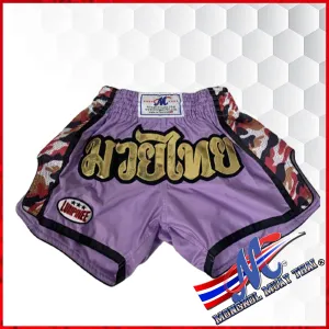 Mongkol-Lumpinee Thai shorts light purple