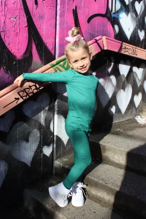 NATALIA-LS-BLOUSE-KIDS - GREEN
