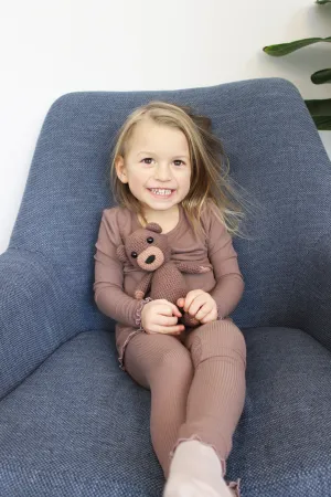 NATALIA-LS-BLOUSE-KIDS - LIGHT BROWN