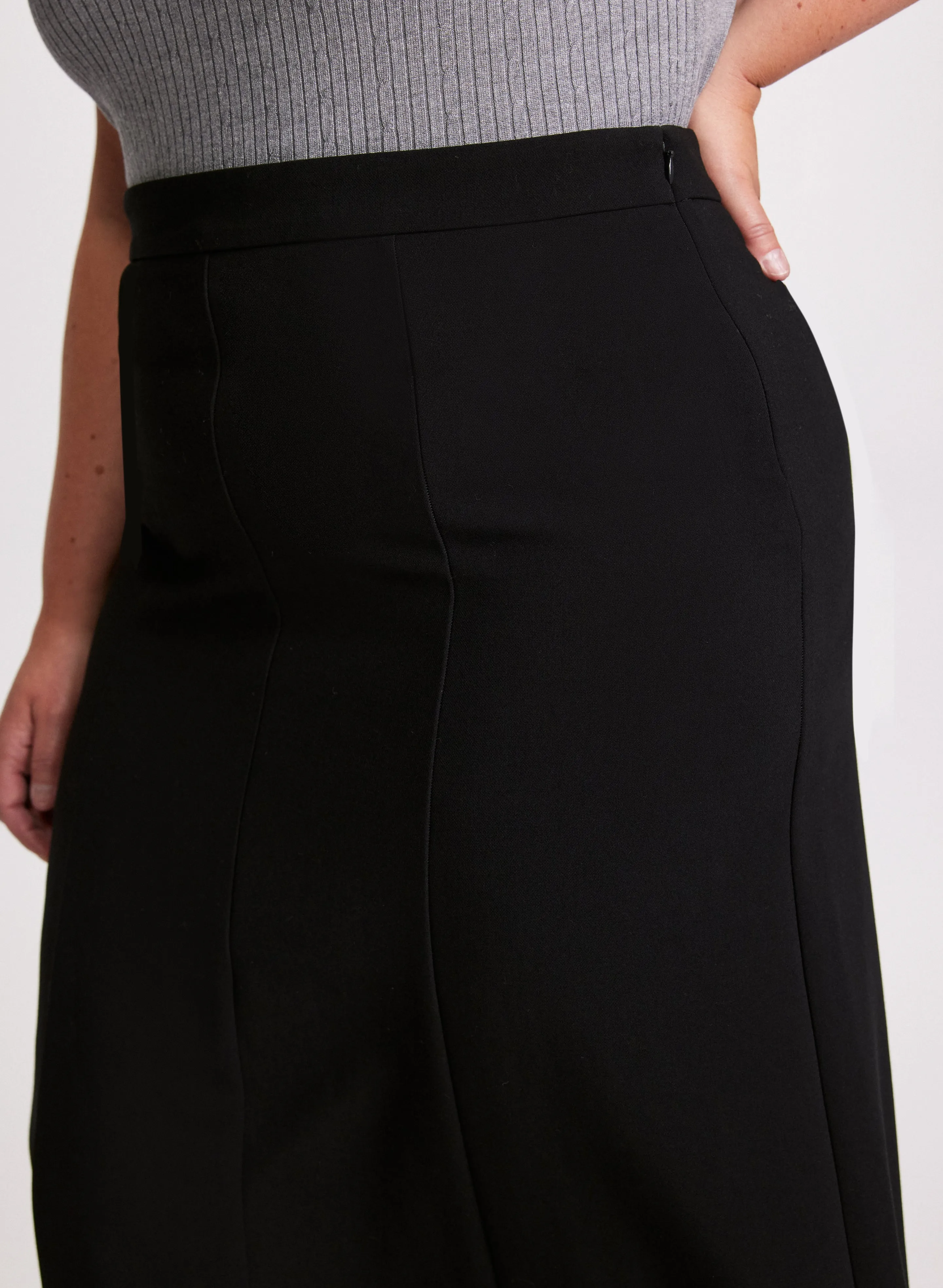 Panel Insert Midi Skirt