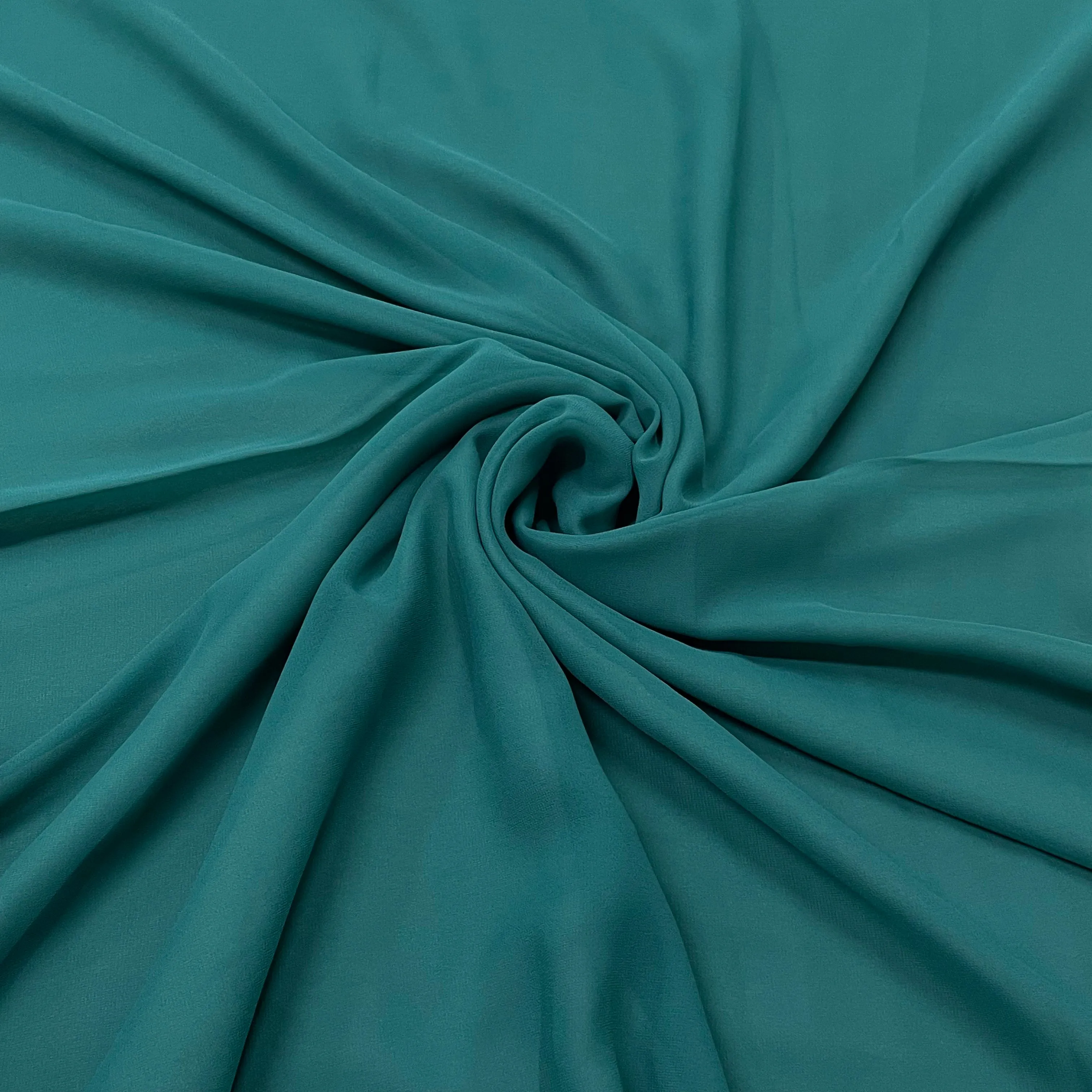 Persian Green Solid Georgette Fabric