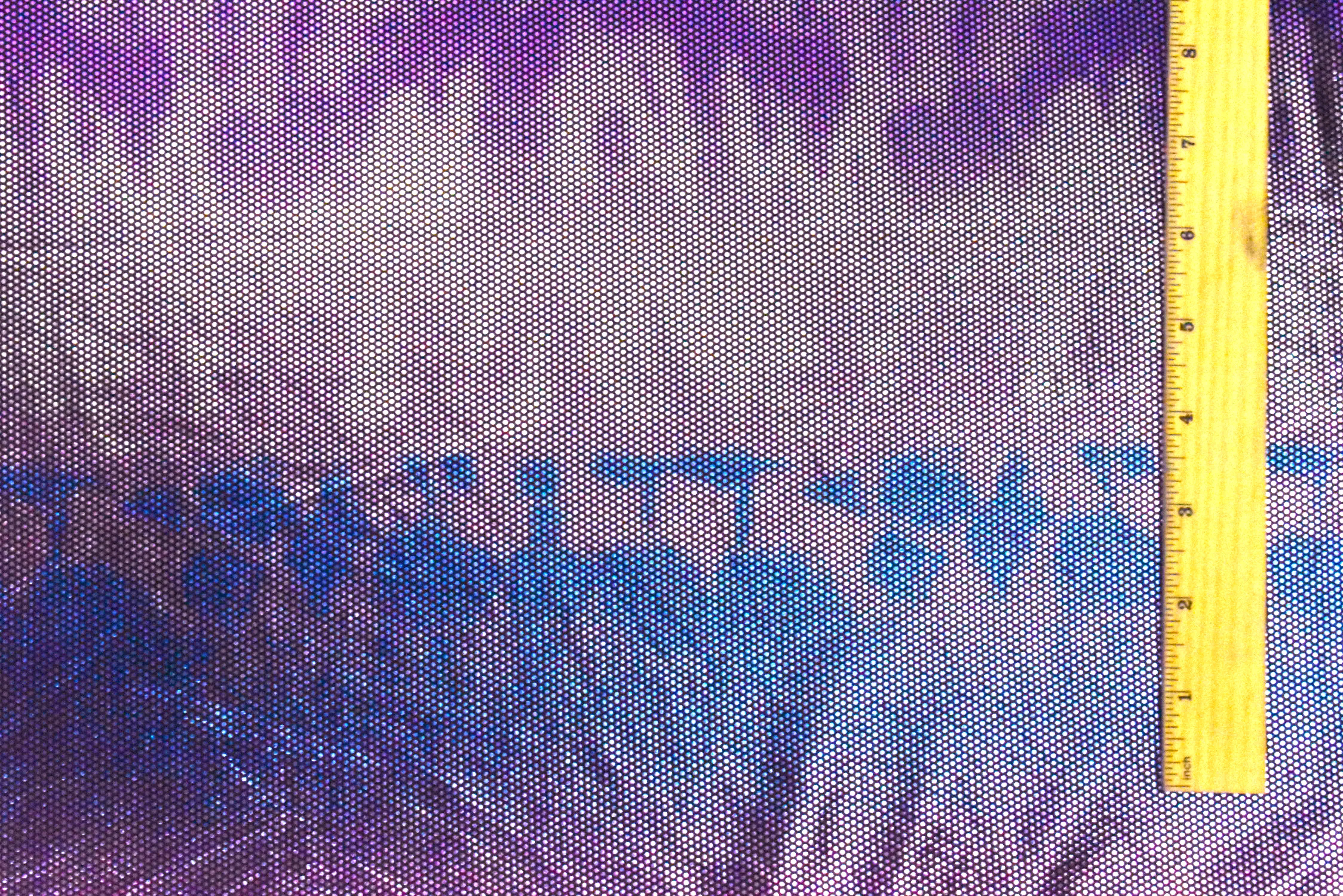 Purple-Multi Hologram Micro Dot Foil Printed Stretch Activewear Fabric