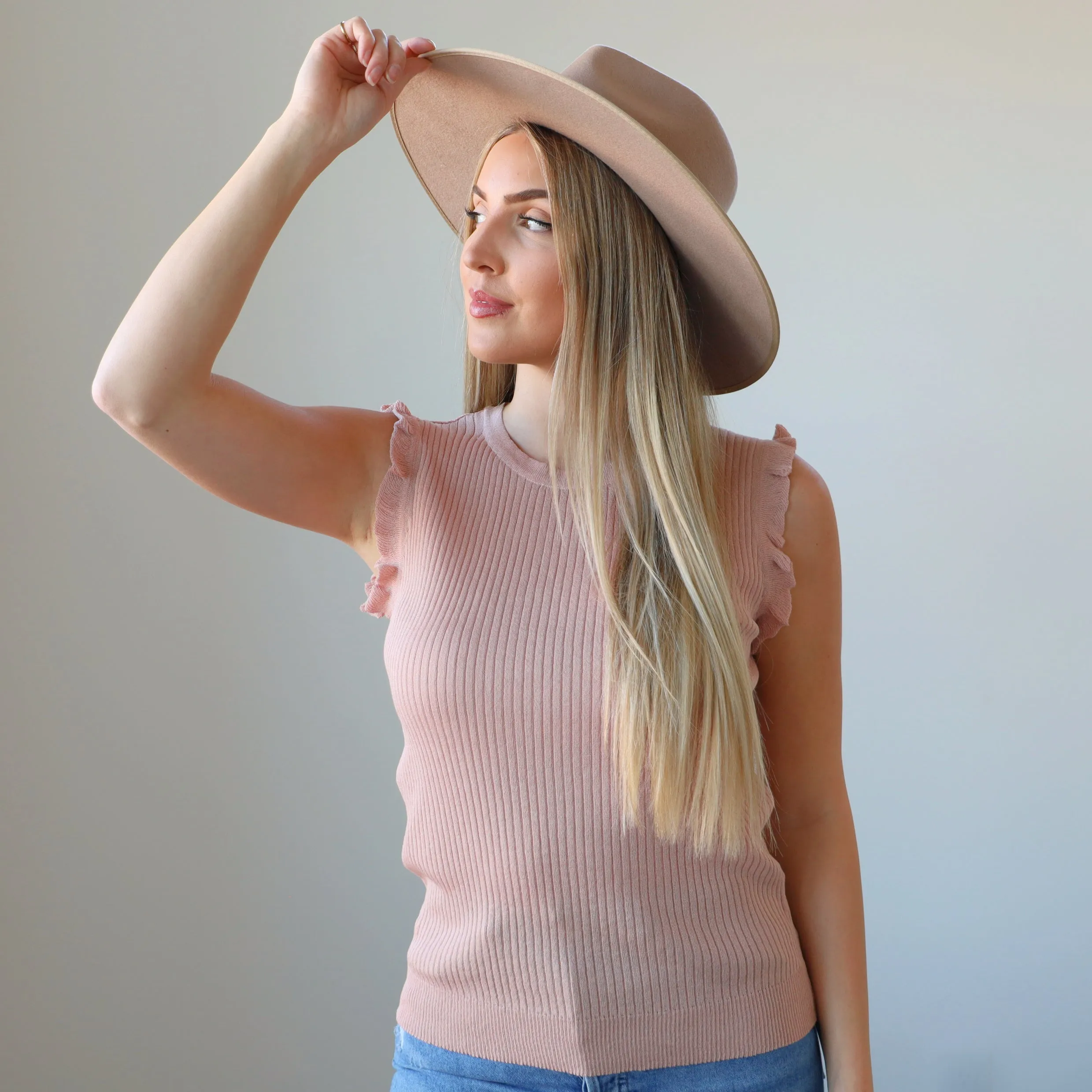 Quincy Eyelet Ruffle Top