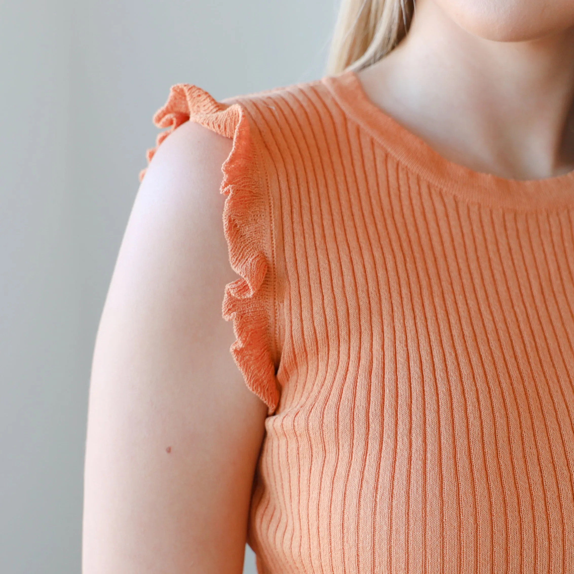 Quincy Eyelet Ruffle Top