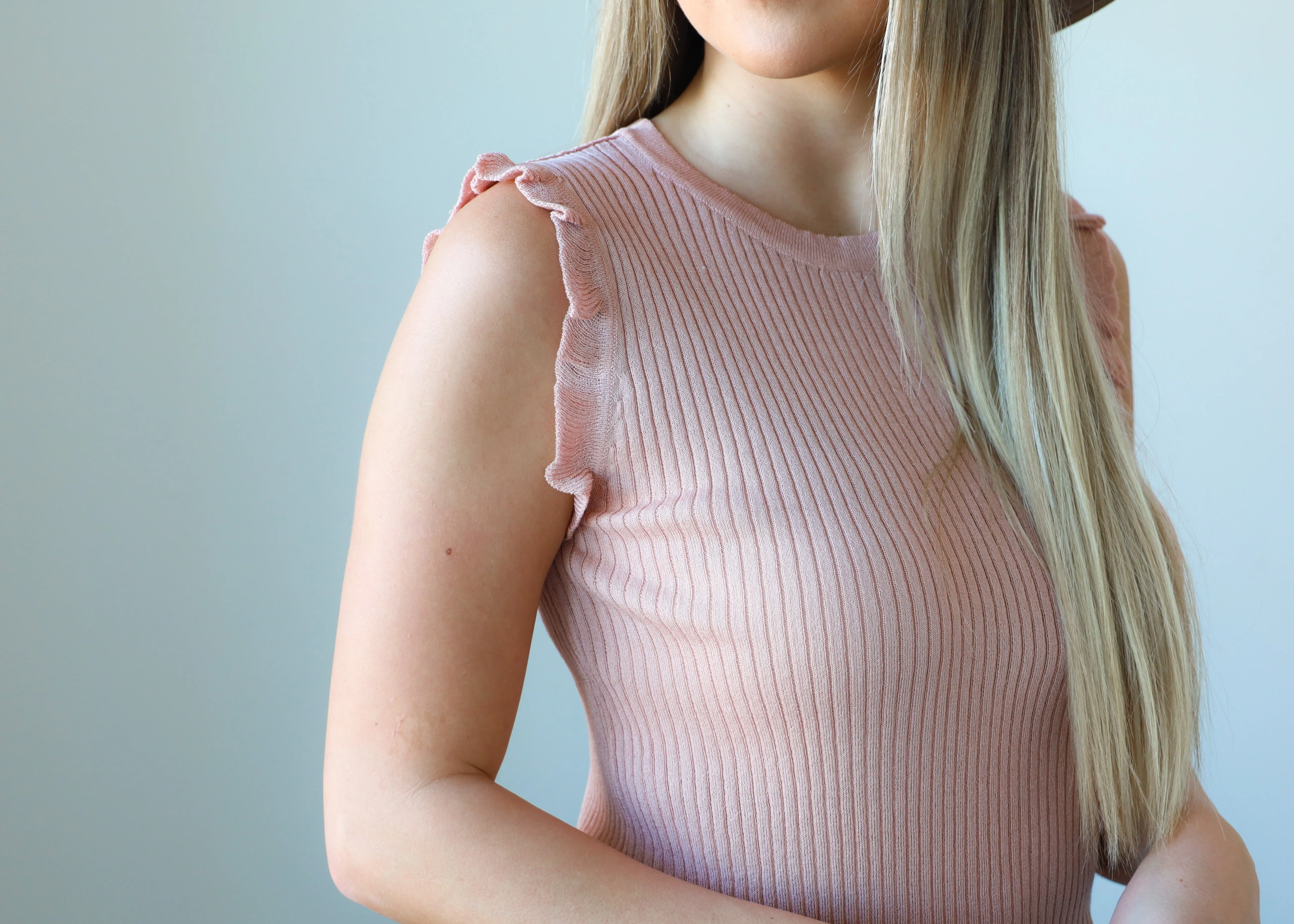 Quincy Eyelet Ruffle Top
