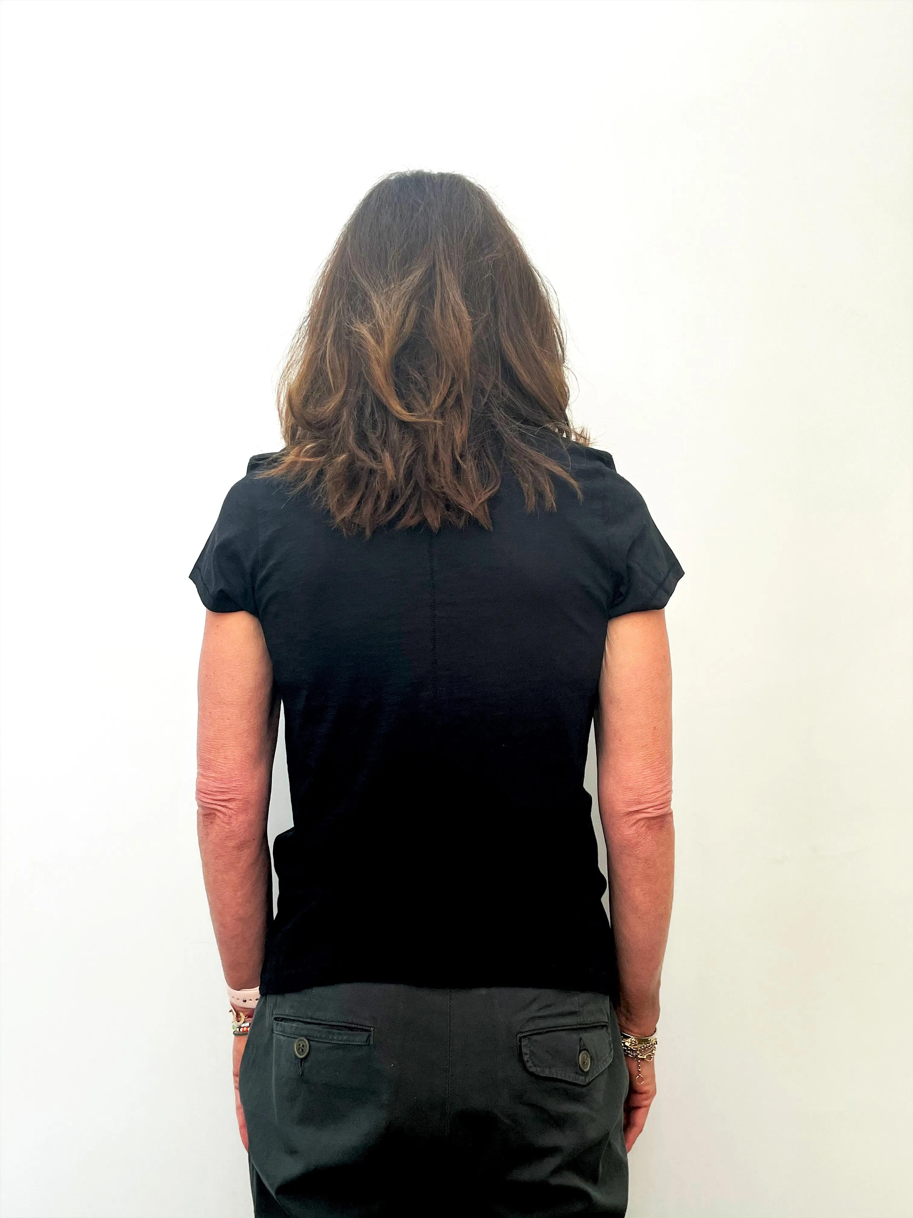 R&B Lily Flower Tee in Black