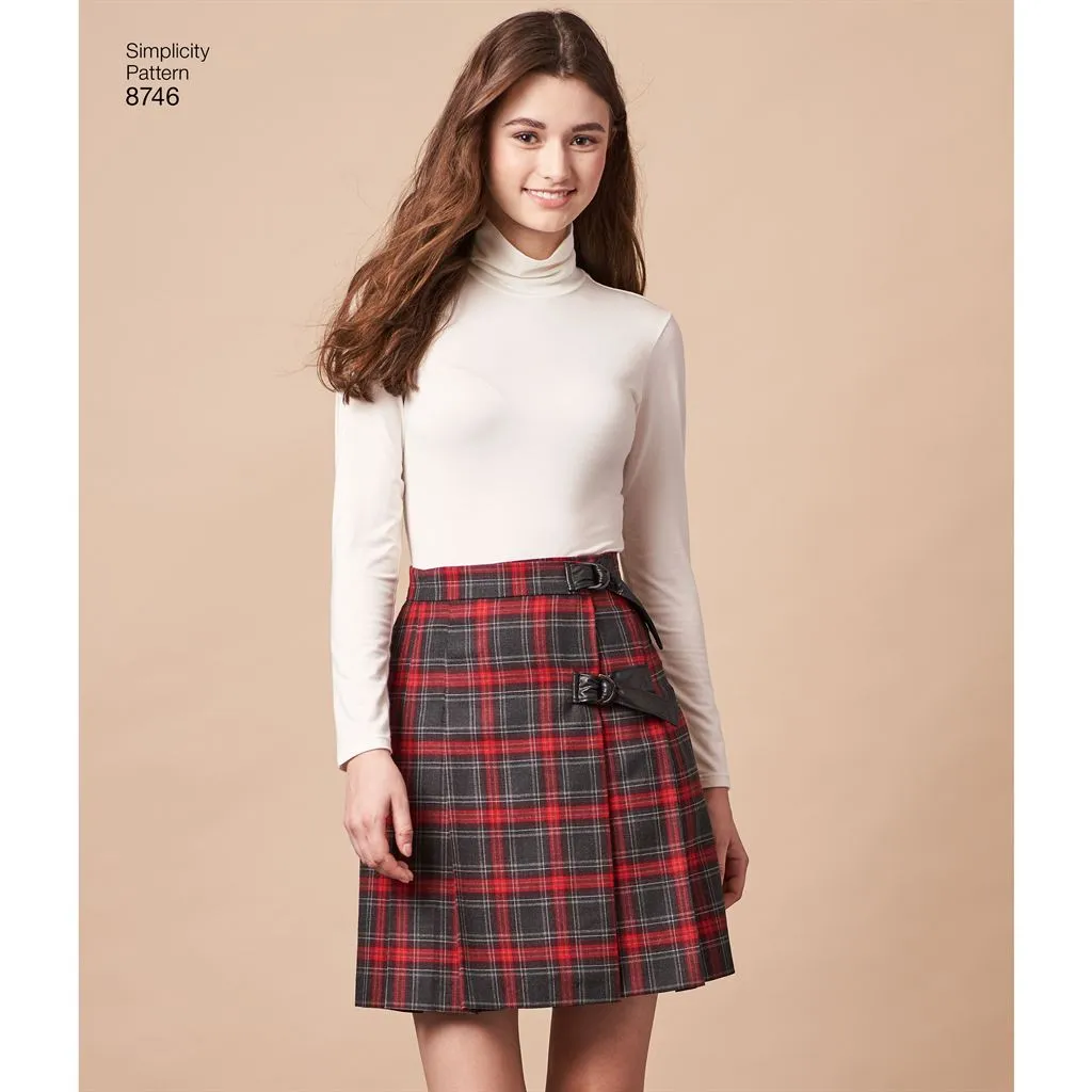 Simplicity Pattern 8746 Women's Wrap Skirts