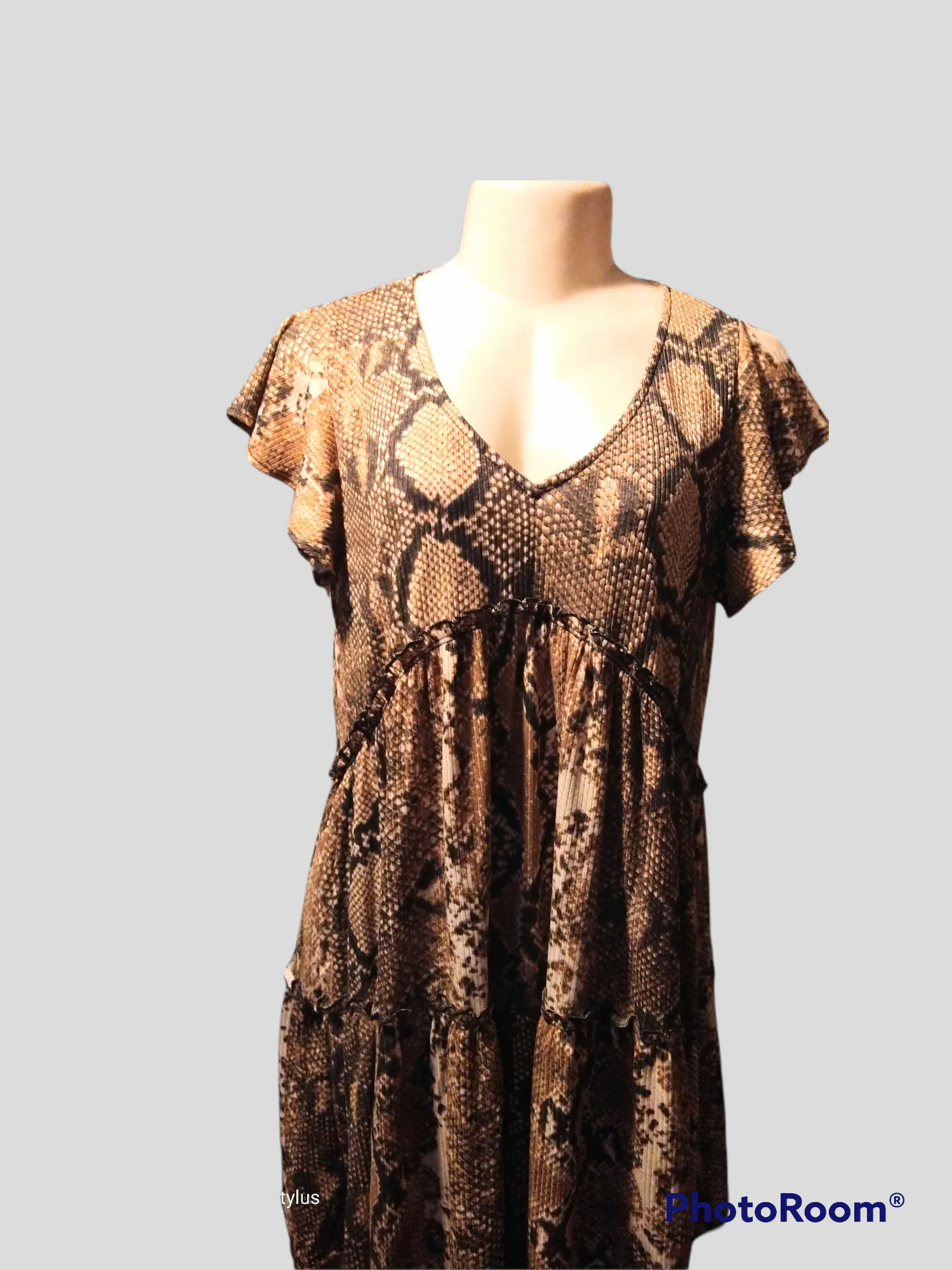 Slithering Snake Baby Doll Tunic Dress