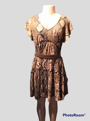 Slithering Snake Baby Doll Tunic Dress