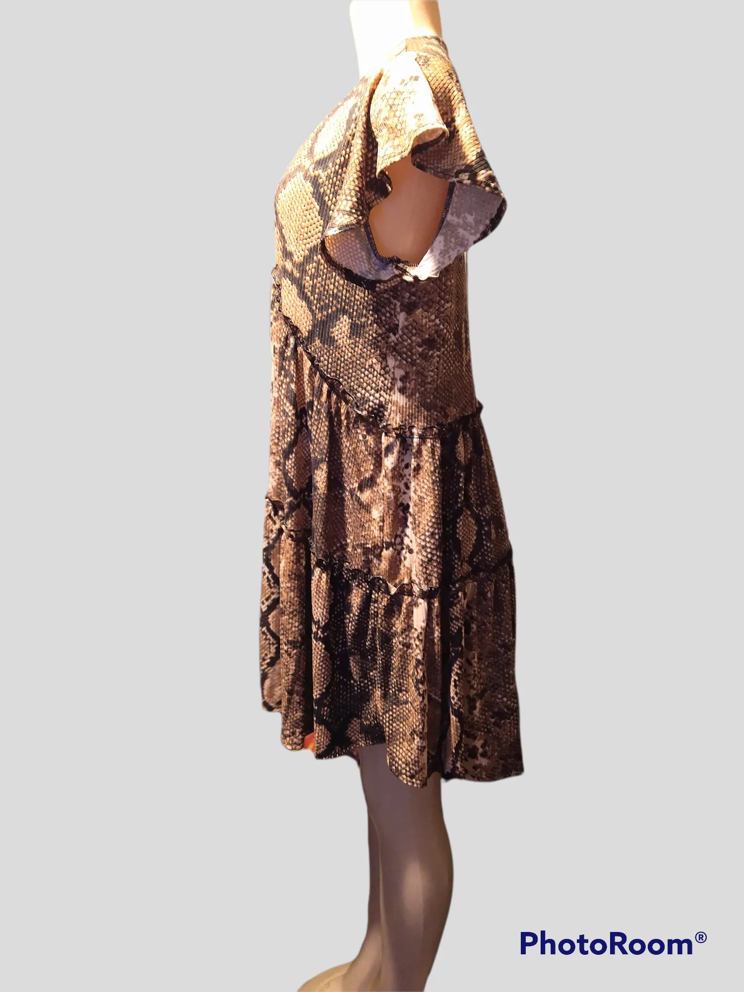 Slithering Snake Baby Doll Tunic Dress