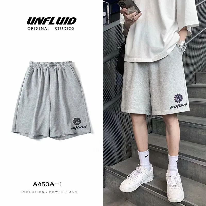 Summer Casual Shorts Men All-Matching Loose Straight ReflectiveSport Pants Korean Trendy Thin Bermuda Shorts