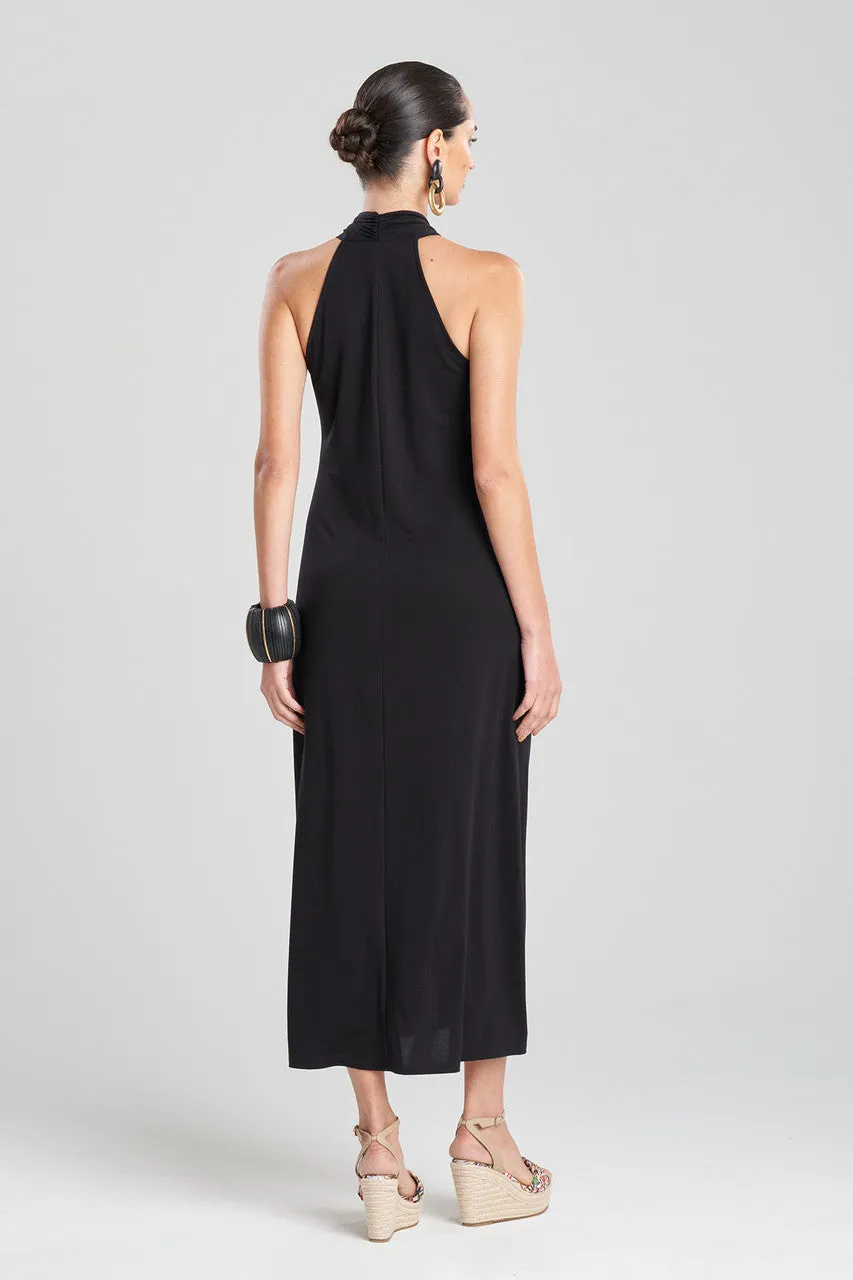 TENCEL™ Jersey Crossover Halter Dress