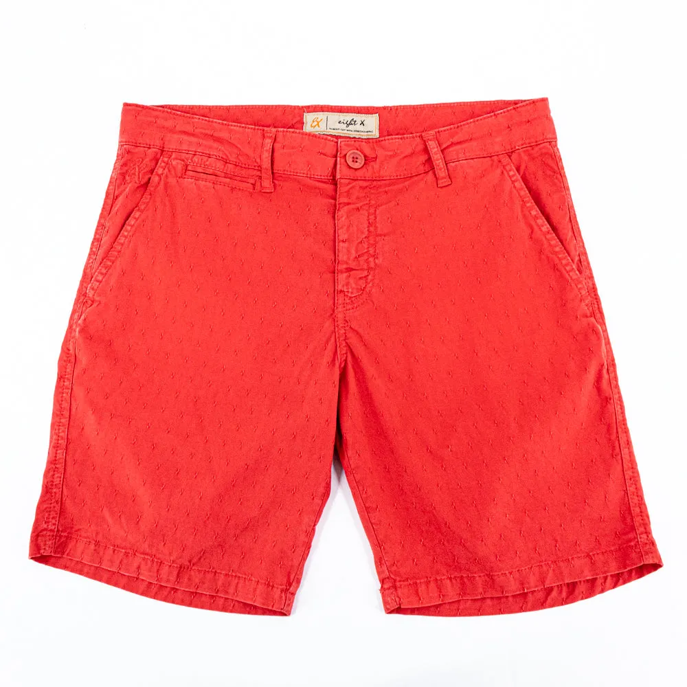 The Carlo Jacquard Shorts - Red
