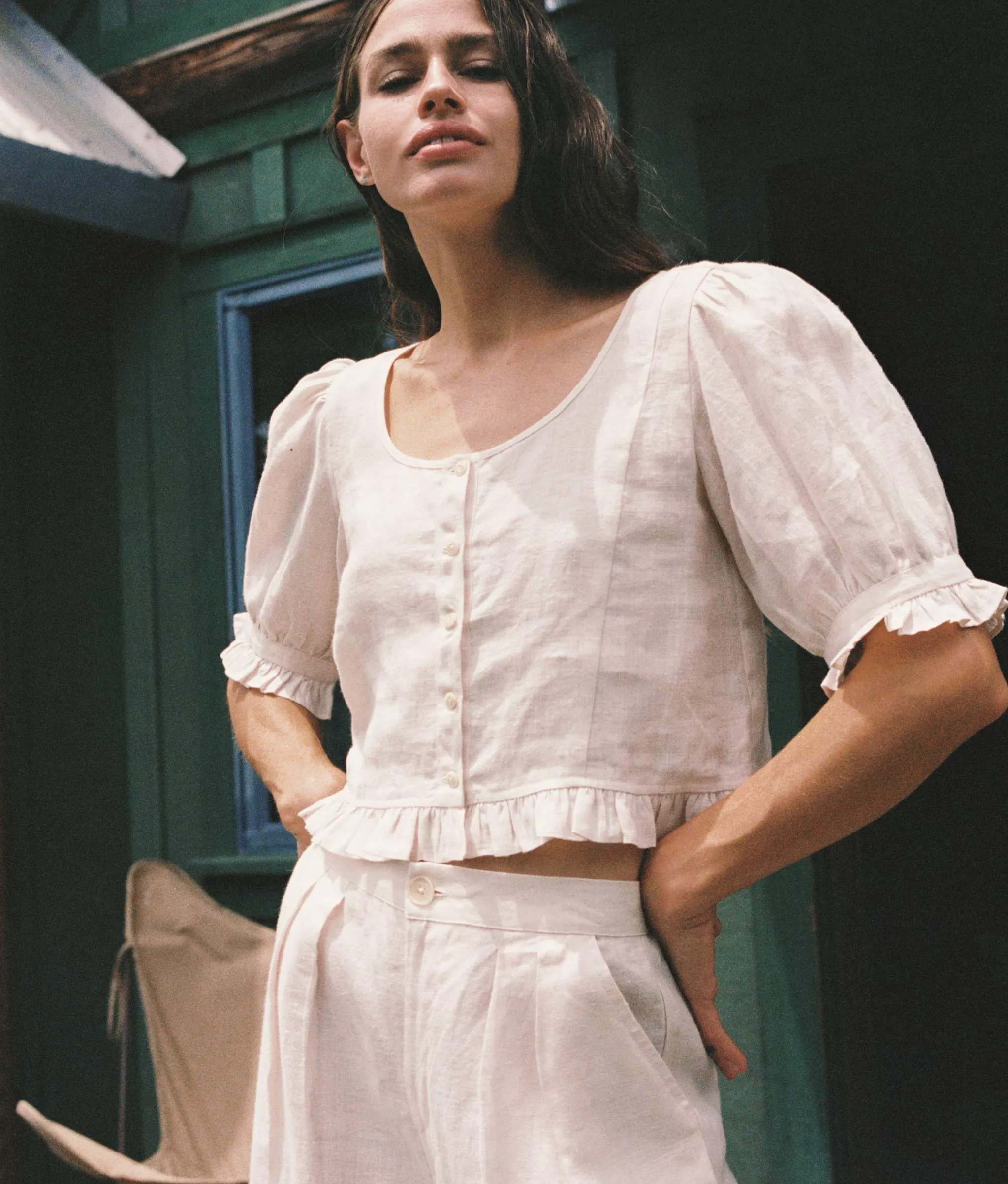 The Ellen Top | Pearl Linen