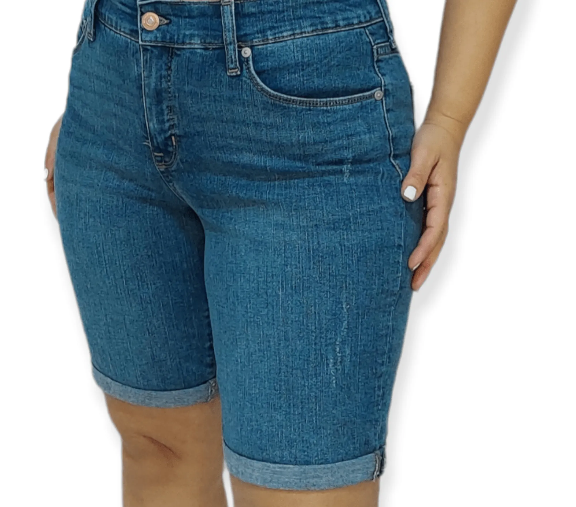 Women Shorts - Long (Blue)